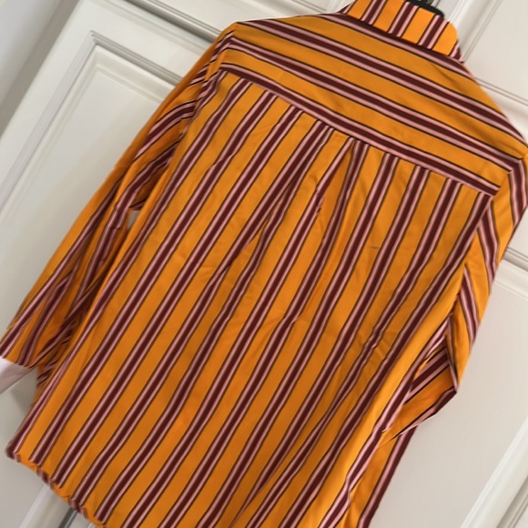 Maje Striped Button Down Shirt NWT - Picture 6 of 6